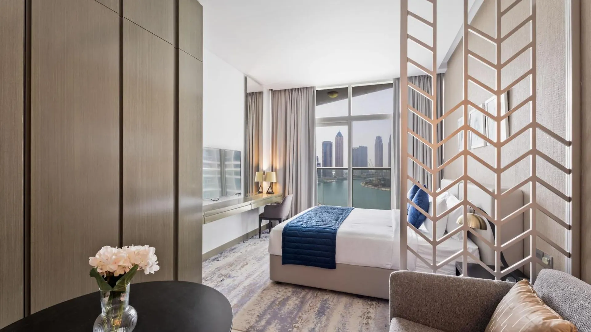 Aliving Stylish Studio At Damam Prive With Balcony And Partial Burj Khalifa View-1315 迪拜 0*,