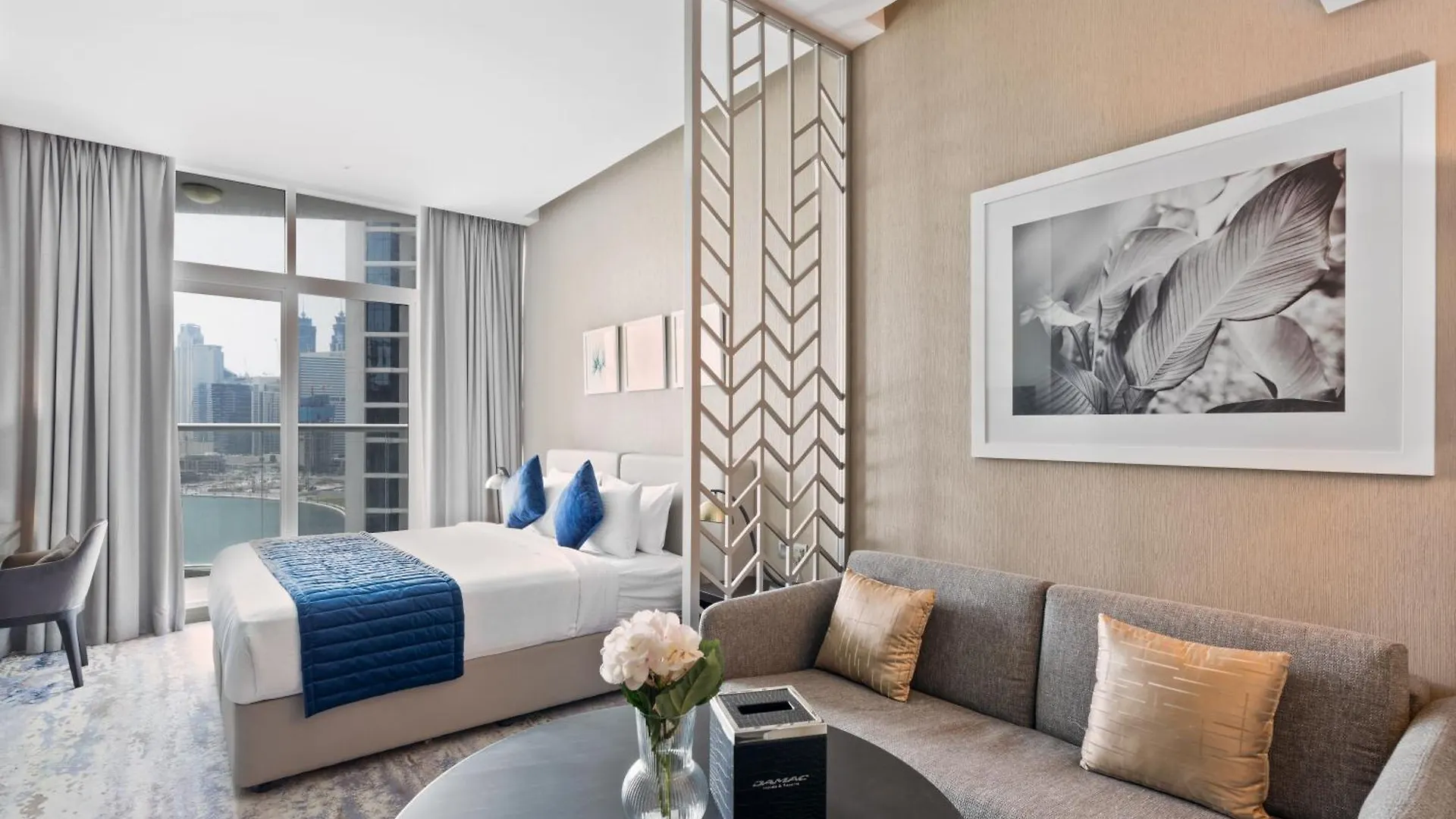 公寓 Aliving Stylish Studio At Damam Prive With Balcony And Partial Burj Khalifa View-1315 迪拜