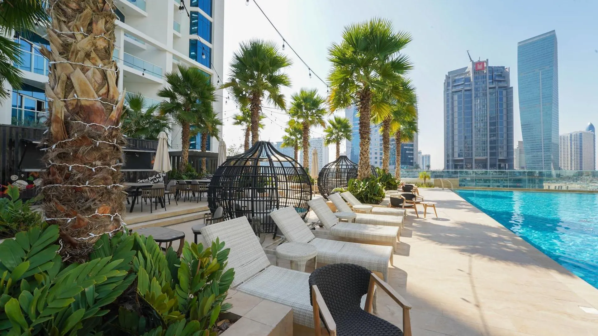 Aliving Stylish Studio At Damam Prive With Balcony And Partial Burj Khalifa View-1315 迪拜 阿拉伯联合酋长国